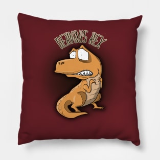 nervous rex Pillow