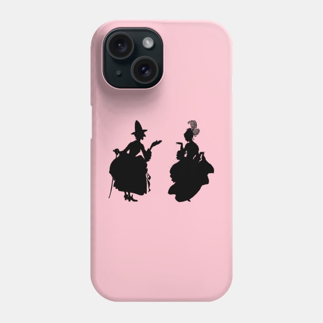 Cinderella Silhouette Ballgown Phone Case by Pixelchicken