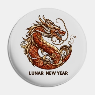 Dragon Festival: Lunar Celebration, Festive Art, and Asian Traditions Pin