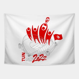 Tunisia World Cup Soccer 2022 Tapestry