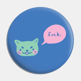 rude cat Pin