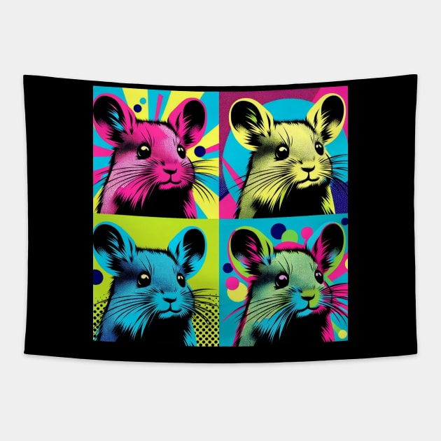 Pop Art Pika - Mountain Mammal Fashion Statement Tapestry by PawPopArt