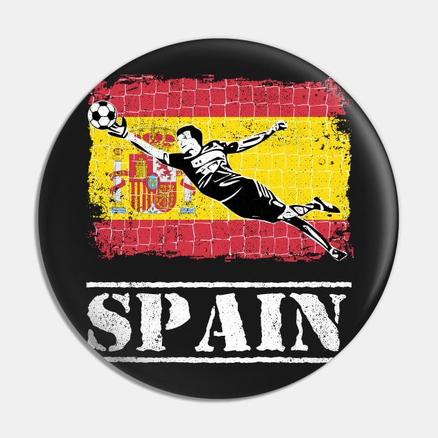 Spain Soccer Goalie Goal Keeper Shirt Pin by zeno27