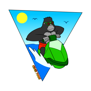 Jetski Gorilla T-Shirt