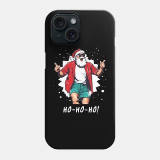 Santa Claus in da House - Santa Claus in Sunglasses, Christmas in July, Funny Gift Idea, Party, Cool, Xmas, Ho Ho Ho, Summer Christmas, Santa Claus face, hat, beard, Suprsie, for Men, Women, Kids, Mom, Dad, Retro, Vintage, Santa Claus, DJ, Disco, Phone Case