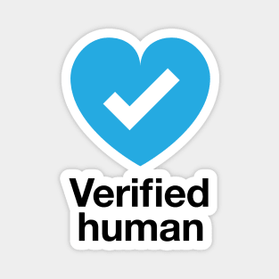 Verified Human Checkheart Magnet