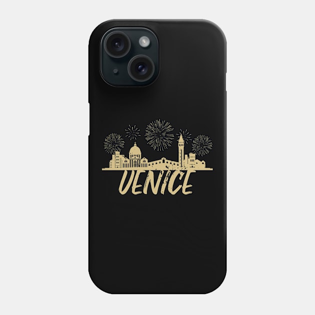 Venice Skyline, Venice New Year Phone Case by A-Buddies