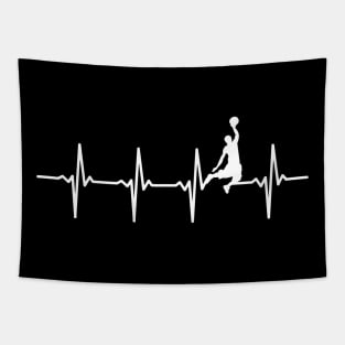 Basketball Heartbeat - Basketball Player & Basketballer Gift Tapestry