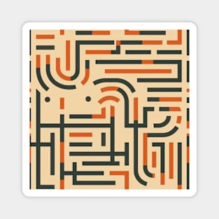 Maze of Dreams: Pastel Labyrinth Journey Magnet