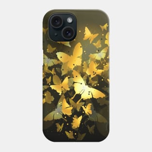 Golden Butterfly Garden Phone Case