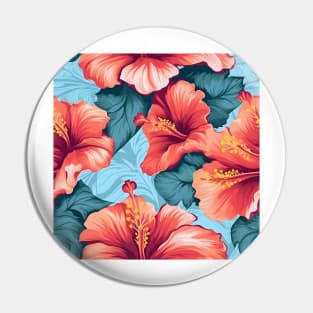 Hibiscus Flowers Pattern 17 Pin