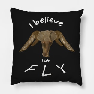 Flying Elephant Pillow