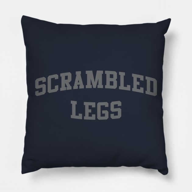 Scrambled Legs Pillow by bobbuel