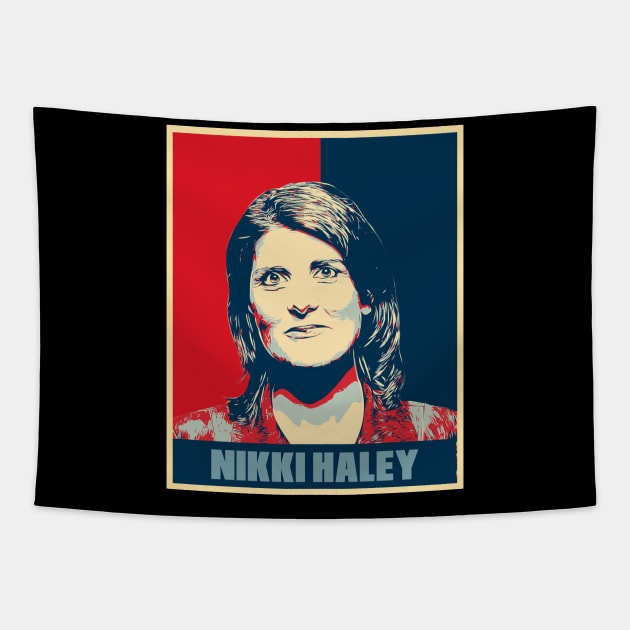 Nikki Haley Hope Poster Art Tapestry by Odd Even