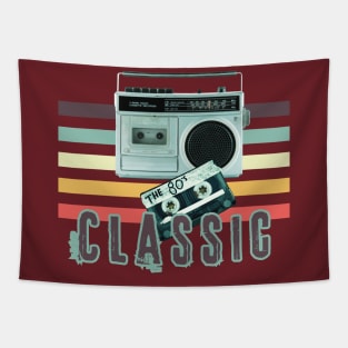 Cassette Music Retro Classic Mix-Tape Style Tapestry