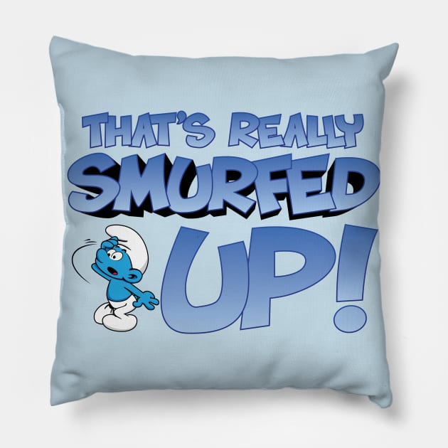 Smurf Pillow by Ryan