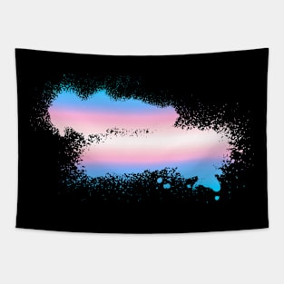 Transgender Paint Smudge Minimalism Tapestry