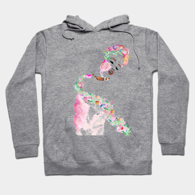 flowered hoodie