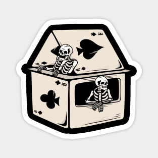 Card game skull Magnet