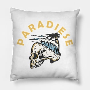 rock skull terror - paradise Pillow