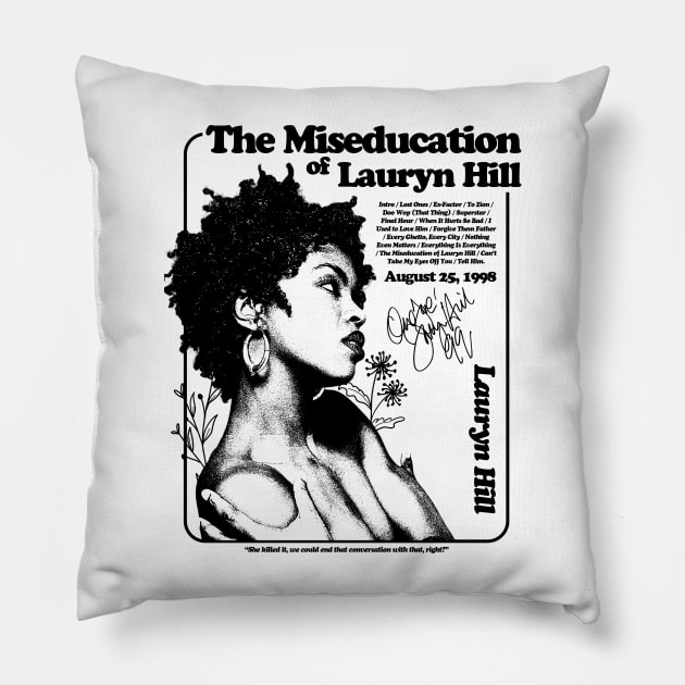 Lauryn Hill Fugees The Famous Vintage Retro Rock Rap Hiphop Pillow by beckhamwarren