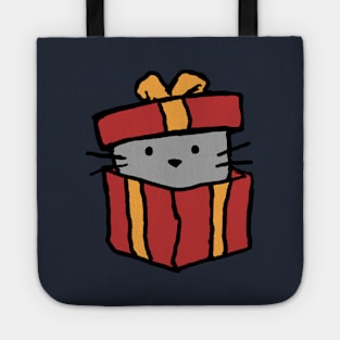 A cat in a gift box Tote