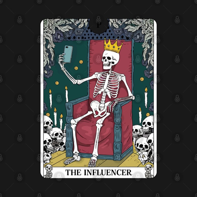 Funny Tarot Card : The Influencer by Custom Prints HD