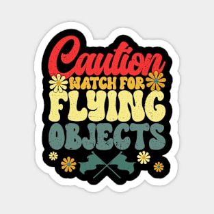 Winter Color Guard Caution Watch For Flying Objects Magnet