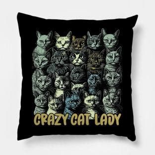 Crazy Cat Lady Pillow