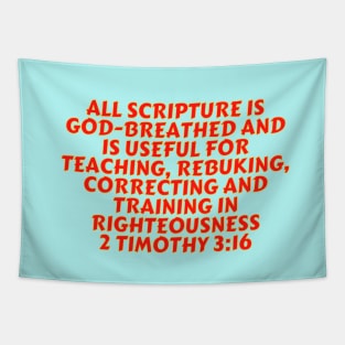 Bible Verse 2 Timothy 3:16 Tapestry