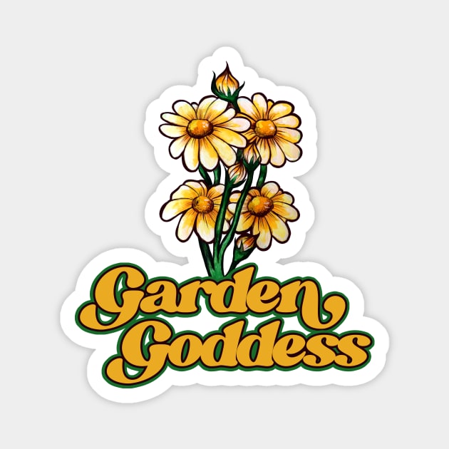 Garden Goddess Magnet by bubbsnugg