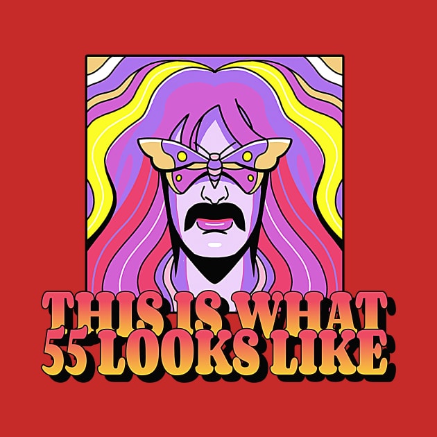 This is what 55 looks like (long-haired hippie psychedelic butterfly mustache) by PersianFMts