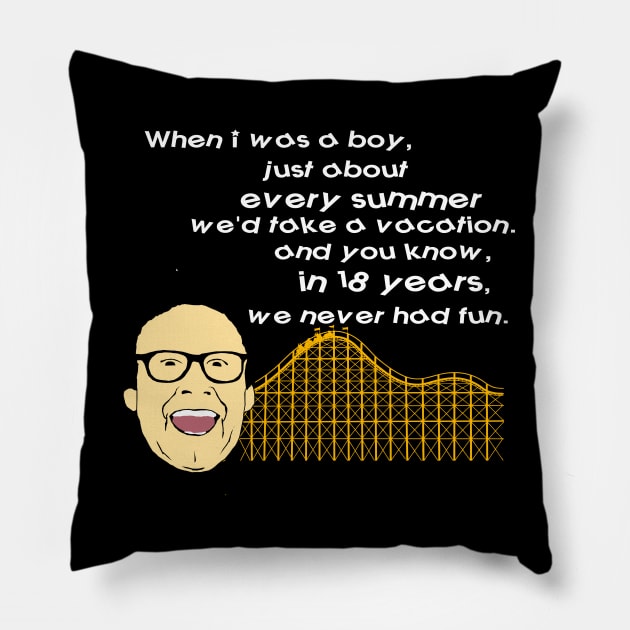 Clark Griswold Walley World Pillow by PoetandChef