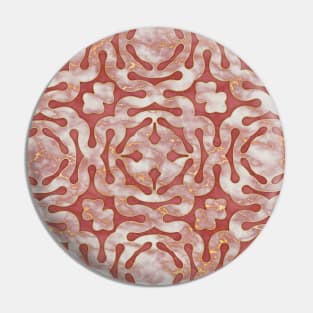 Pink and gold marble mosaic pattern Pin