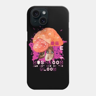 Orange X Pink Kawaii Mushrooms Phone Case