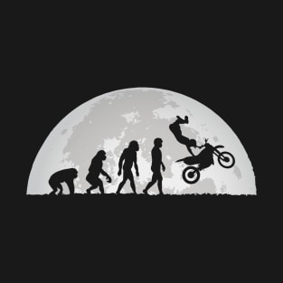 Motocross Evolution Moon T-Shirt