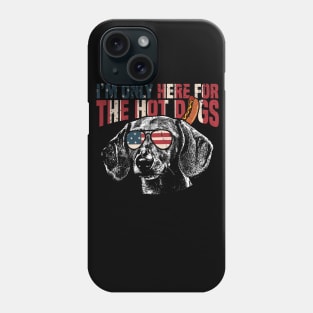 Dachshund Shirt Funny 4th of July Phone Case