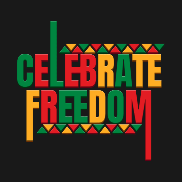 African Color Celebrate Freedom Day Juneteenth by SinBle