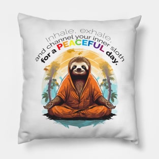 Yoga Sloth Pillow