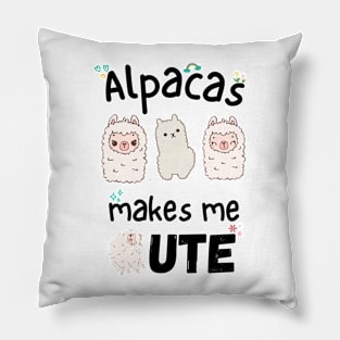 Alpaca makes me Cute Pillow