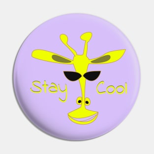 Stay Cool Giraffe Pin