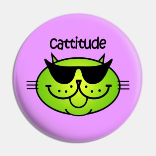 Cattitude 2 - Limeade Pin