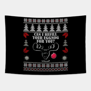 Ugly Christmas Vacation Eggnog Tapestry