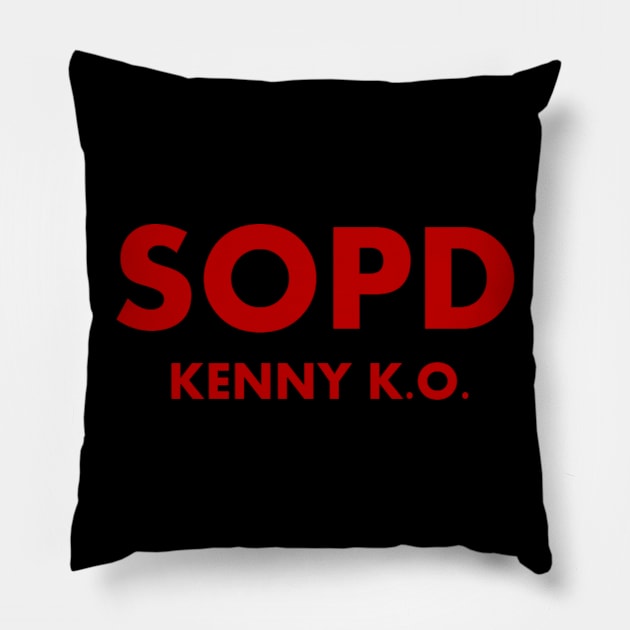 SOPD (Shirts Off Pants Down) Pillow by KENNYKO