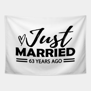 63th Wedding Anniversary - 63 years anniversary Tapestry