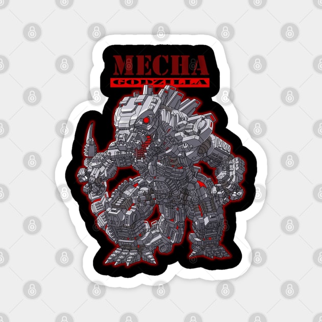 Mechagodzilla Magnet by THEVARIO