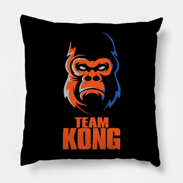 Godzilla vs Kong - Official Team Kong King Pillow by Pannolinno