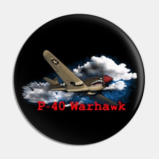 P-40 Warhawk - From Below Pin