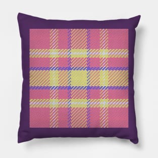 Pink pattern Scottish tartan Pillow