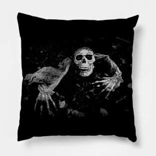 Come With Me - Creepy Skull Pillow